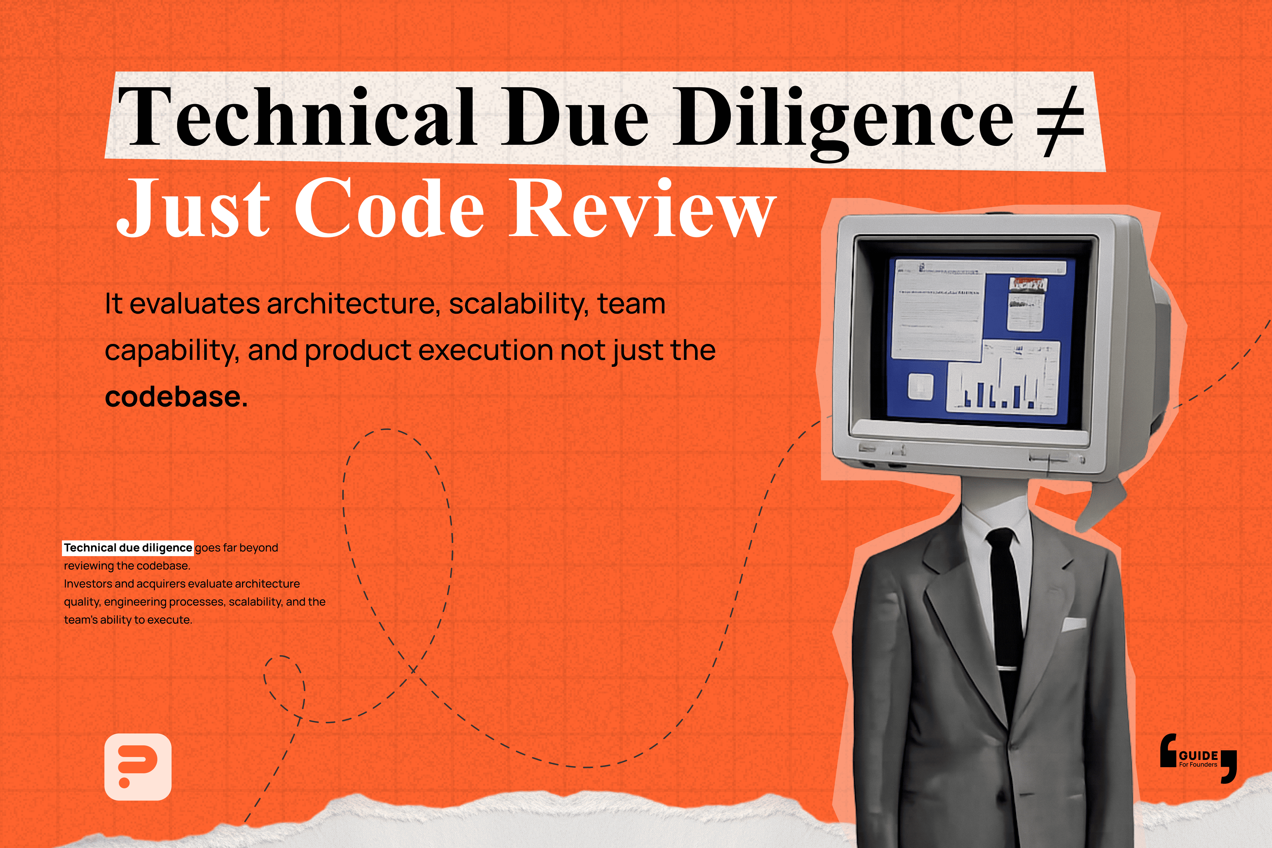 Business professionals reviewing data and audit documents for technology due diligence